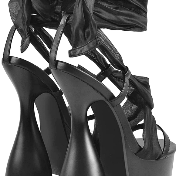 Fiercely Stunning Statements Strapy Heels - Picture 3 of 4